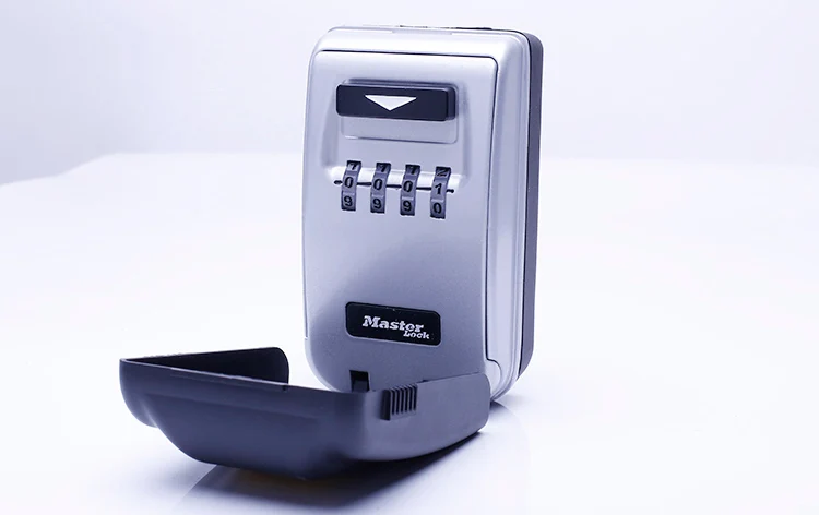 

Key Safe Box Outdoor Wall-mounted Keys Storage Box Night Glowing Four Password Lock Home Office Company Security Organizer Boxes