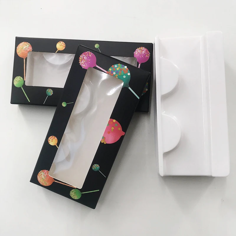 

Mink lashes packing lashes box lollipop lashes box wholesale dramatic free trays