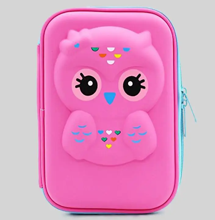 

1 PCS Cartoon Animals Pencil Case, EVA Pen Pouch Stationery Box Anti-shock for School Students Girls Teens Kids stationary gifts