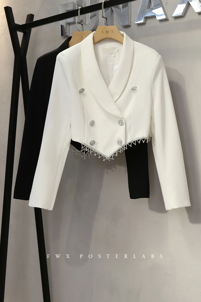 Осенняя одежда 2021 новинка модный шикарный дизайн изысканный двубортный Блейзер