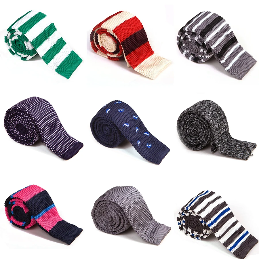 

Ricnais 5.5cm Knitted Ties Men's Slim Tie Plain Casual Ties For Men Women Christmas Gift Cravat Men Skinny Neck Tie Women