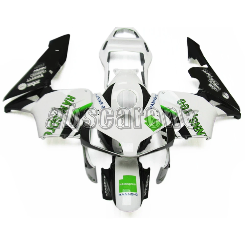 Белый зеленый с черным низом полный комплект обтекателя для Honda CBR600RR 2003 2004 CBR 600 RR 03