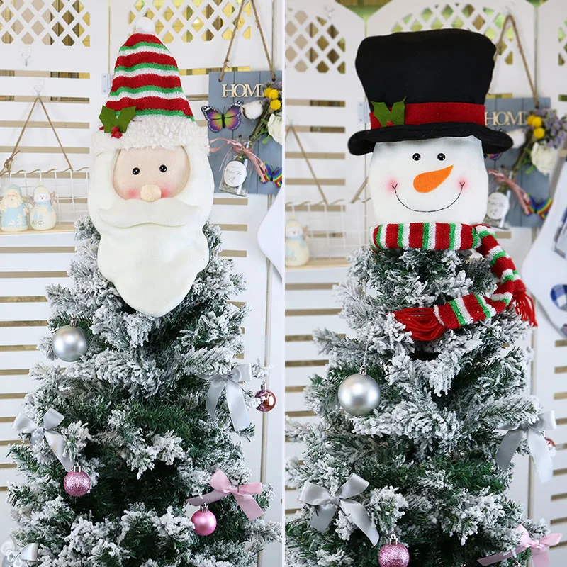 Рождественская елка Топпер снеговик куклы для рождественского праздника Зимняя