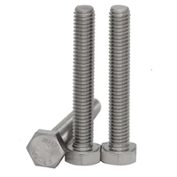m5 m545 m5x45 m550 m5x50 m555 m5x55 304 316 stainless steel ss din933 bolt metric full thread external hex hexagon head screw