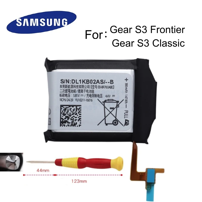 Батарея EB-BR760ABE 380 ма-ч для samsung Шестерни S3 Frontier Шестерни S3 классический SM-R760 SM-R770 SM-R765+ Инструменты