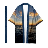mens japanese traditional ethnic long kimono cardigan womens kimono hawaiian pattern kimono shirt yukata jacket 4