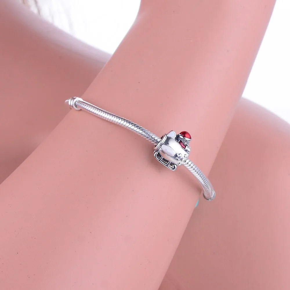 Санта Клаус Драйв сани бусы волна Fit оригинальные Амулеты Браслет Счастливого