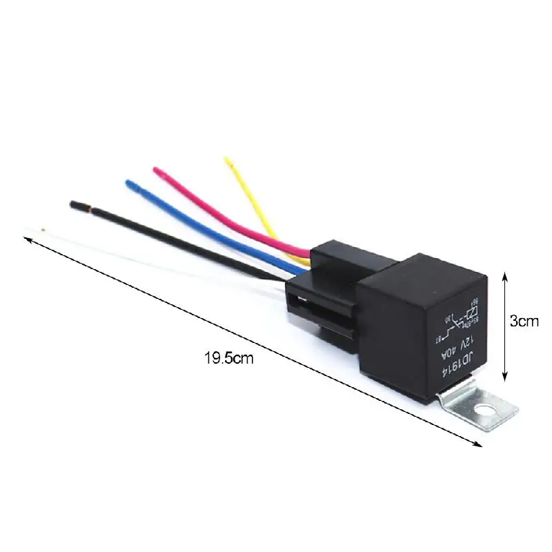 Автомобильное реле SPDT 10 шт. 12 В постоянного тока 4 контакта провода/5 контактов 5