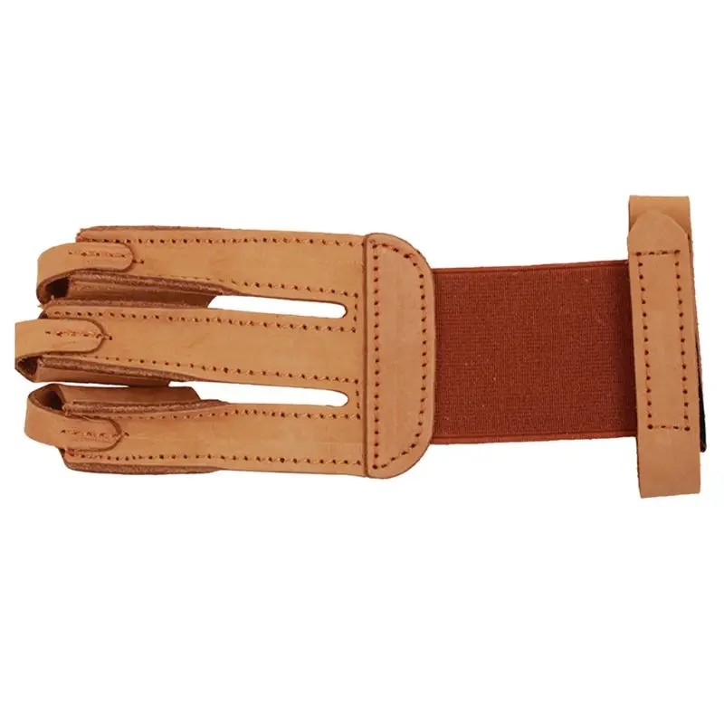 

Archery Protect Glove 3 Fingers Pull Bow Leather Shooting Gloves Finger Gear Outdoor Hunting Accessories