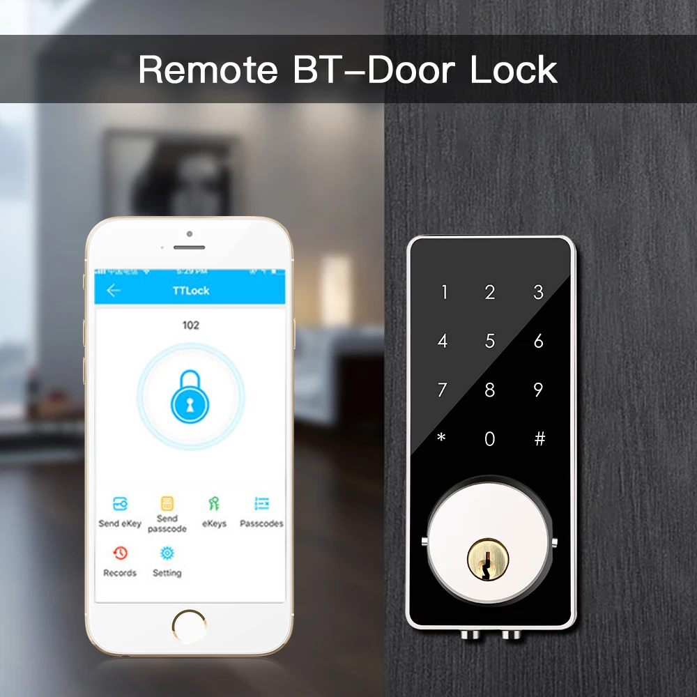 Умный Замок без ключа дверной замок Засов цифровой электронный Bluetooth дверной замок w с клавиатурой автоматический замок для дома передняя дверь H