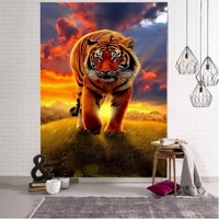 lion tiger decoration tapestry mandala bohemian hippie wall decoration tapestry curtain hanging bedroom living room