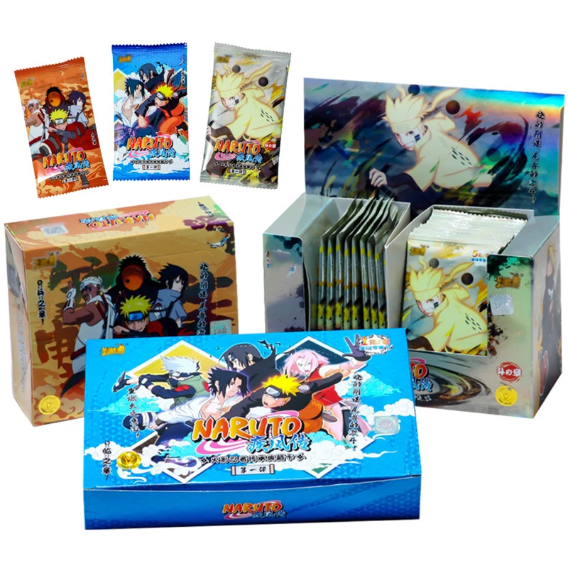 

180Pcs/150Pcs Narutoes Cards Sasuke Hatake Kakashi Orochimaru Action Figure Game Collection Card Children's Toys