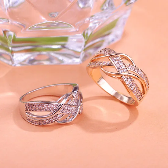 MECHOSEN кавайные кубические циркониевые кольца для мужчин и женщин ювелирные