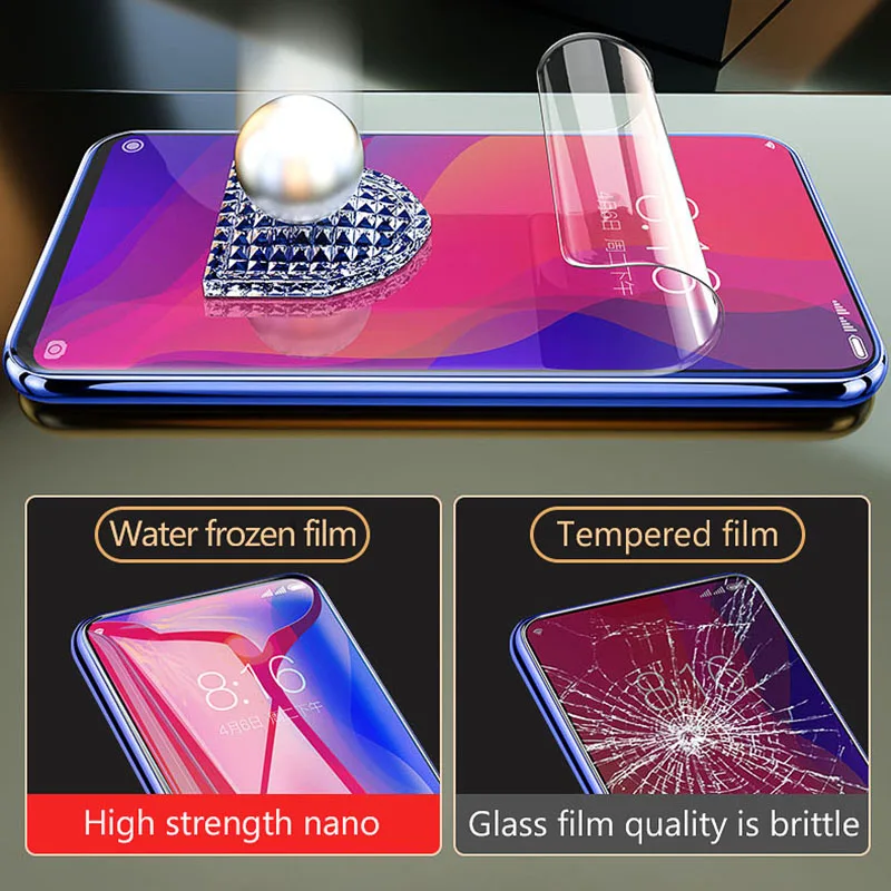 10D полное покрытие Гидрогелевая пленка для Realme X2 5 3 2 Pro XT X Lite C2 защита экрана на OPPO Reno 10x zoom 2 защитная пленка