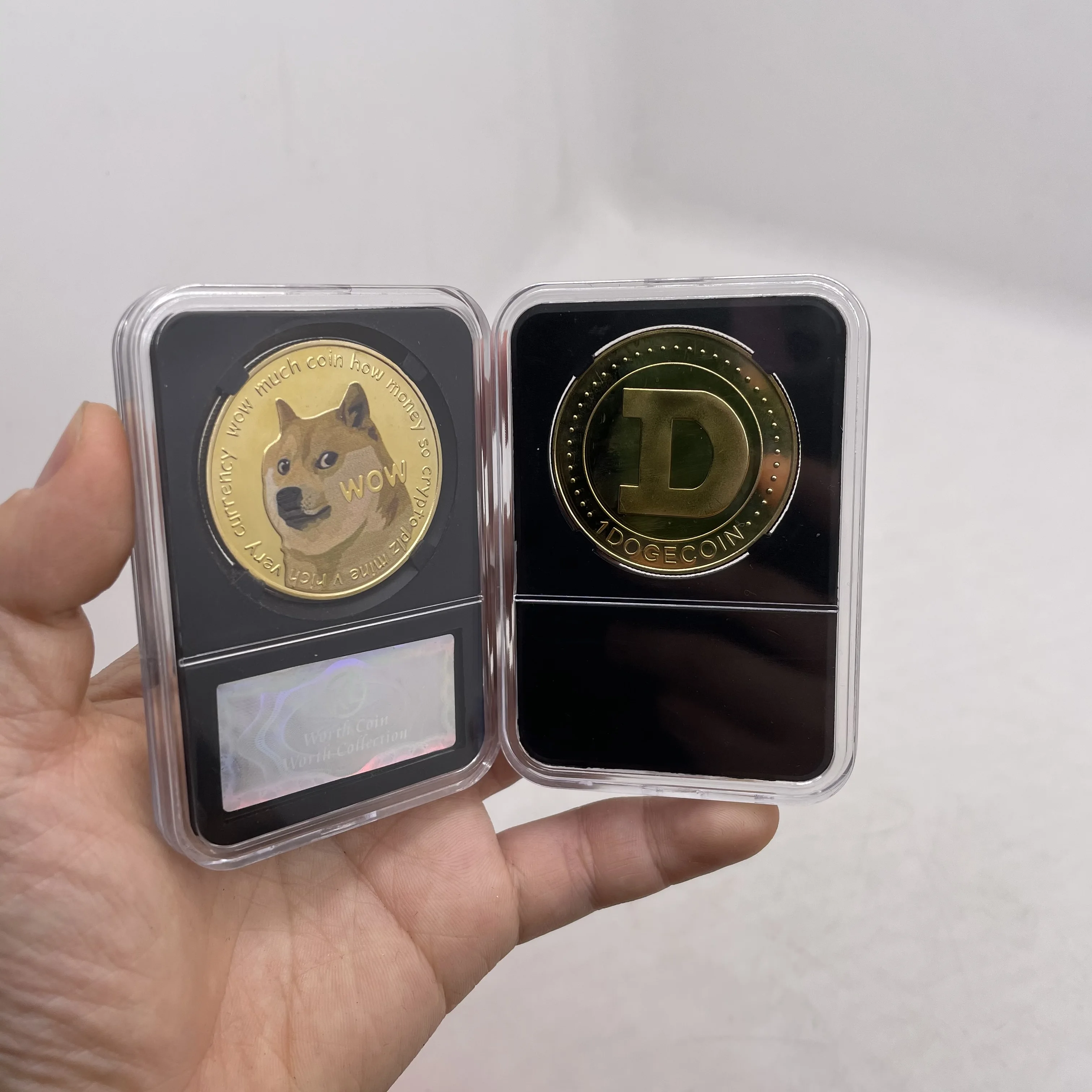 Dogecoin/Биткоин/ETH/Litecoin/Dash/Ripple/даться/EOS металлический серебристый/золотистый Ада