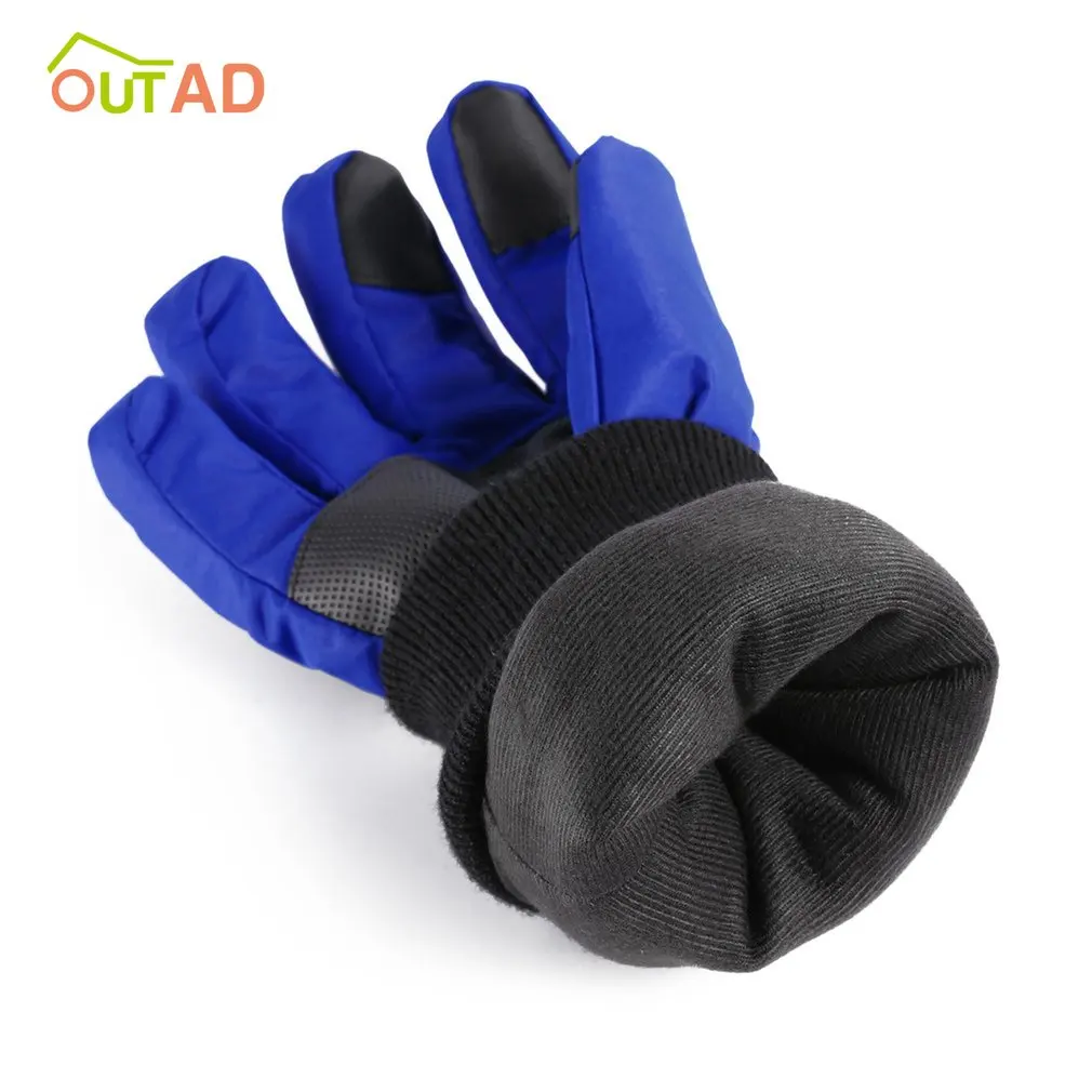 

OUTAD Winter Outdoor Soft Elastic Breathable Windproof & Waterproof Snow Ski Gloves Warm Mountain Climbing Gloves for Men