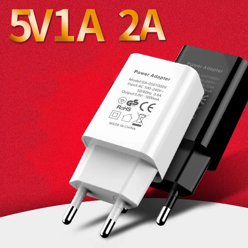 USB зарядное устройство быстрая зарядка 5 в 1 а/5 В 2 а для IPhone Samsung Huawei Xiaomi телефона с