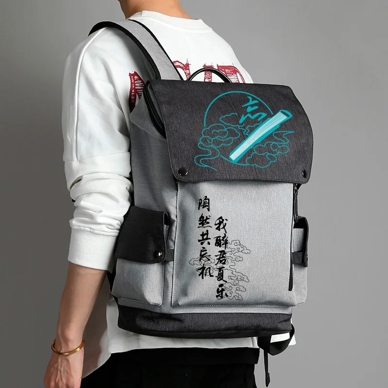

Anime Mo Dao Zu Shi Wei WuXian Backpack Lan WangJi Cosplay Boys Girls Schoolbag Computer Travel Casual Shoulder Bag Student Gift