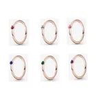 2021 цветное каменное кольцо из стерлингового серебра Серебряные ювелирные изделия для женщин, 