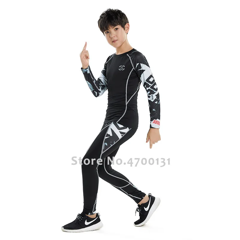 Детские леггинсы для бега мальчиков детская одежда занятий фитнесом мужские