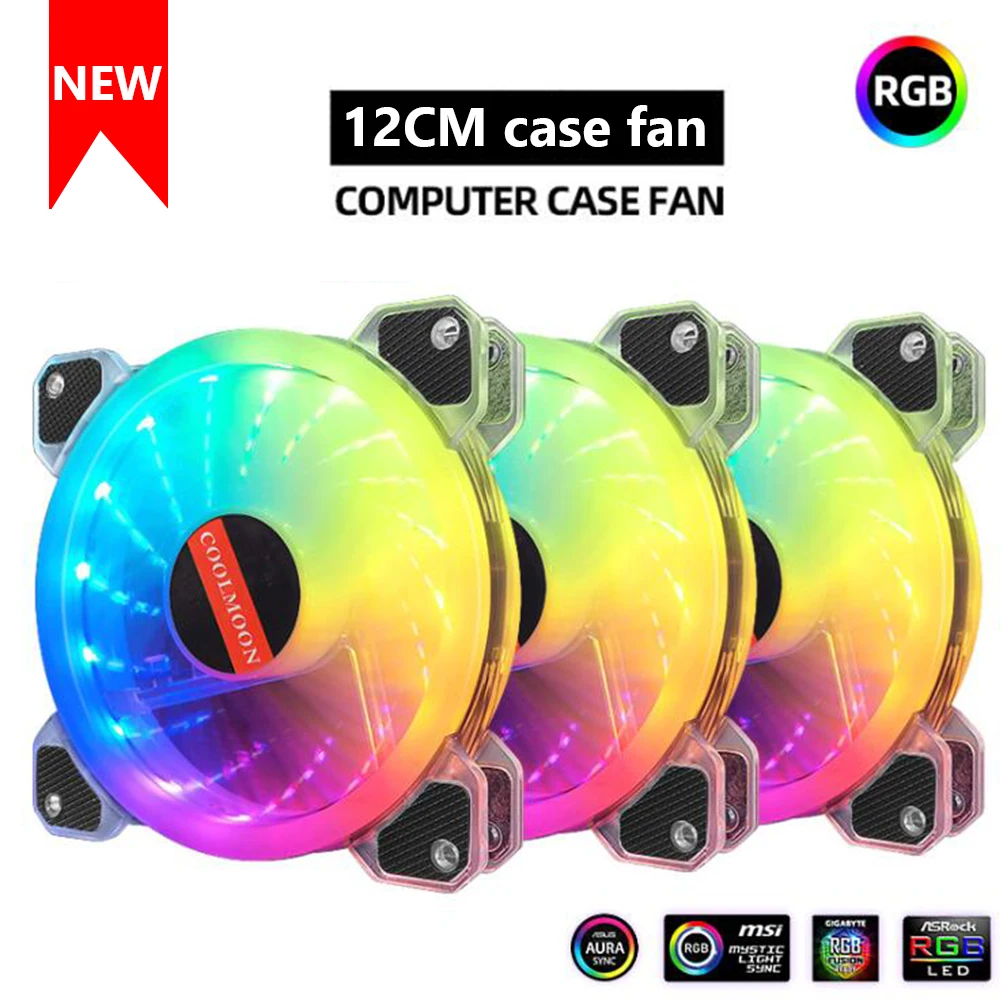 120 мм ПК компьютер RGB вентилятор 5 в музыкальный ритм A-RGB шасси тихий аура