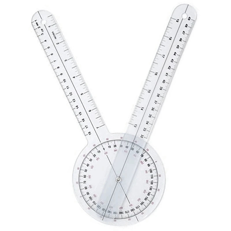 

3Pcs/Set Spinals Goniometer Protractors Userful Multi-Ruler Goniometer Angle Spinal Ruler 360 Degree 180 Degree
