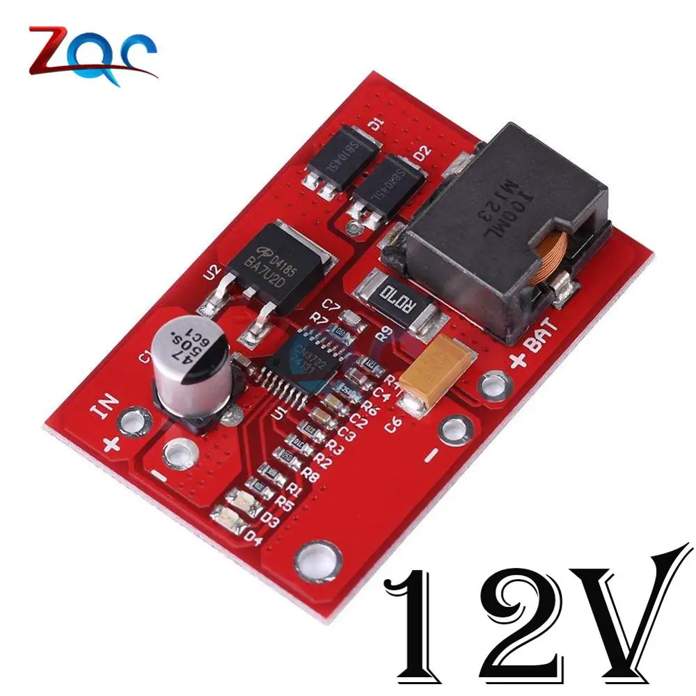 12V 1 ячейка 1S литиевое зарядное устройство аккумулятора зарядка 3,7 V 4,2 V CN3791 MPPT солнечная панель регулятор плата контроллера высокое частотное сопротивление двойной МОП-трубка модуль - Цвет: 12V