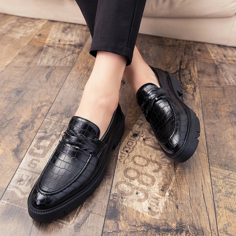 

Leather Sneakers Mens Luxury Shoes Men loafers Designer Black Shoes Men Fashion Shoe Flats Slip On Casual Sneakers Drop Shipping