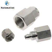 ss 304 stainless steel fast twist lock nut pipe fittings 18 14 38 12 bspp female threaded 6mm 12mm tube connector adapter