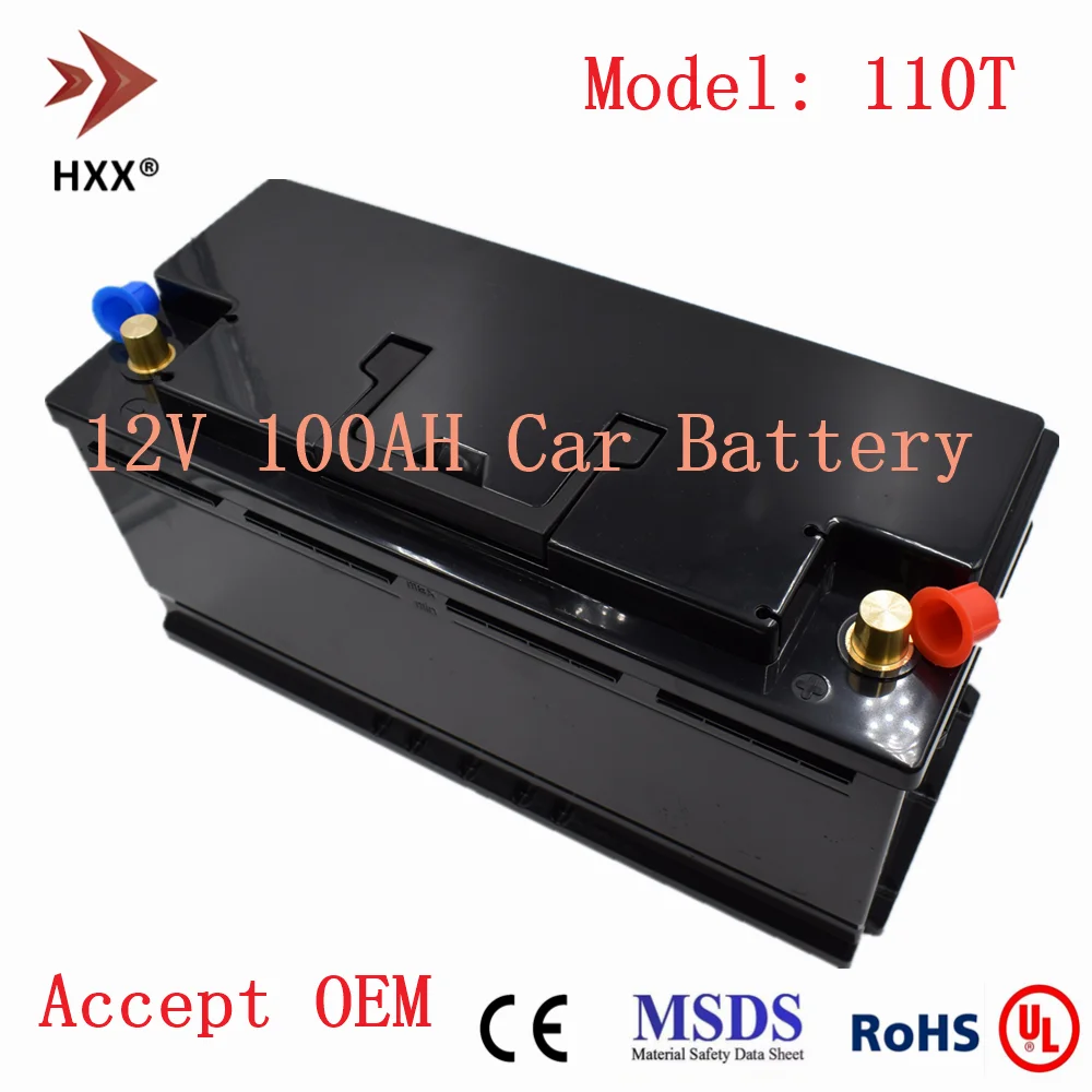 Lifepo4 12V автомобильный литиевый аккумулятор 100AH CCA 1500A Autos для замены свинцовой