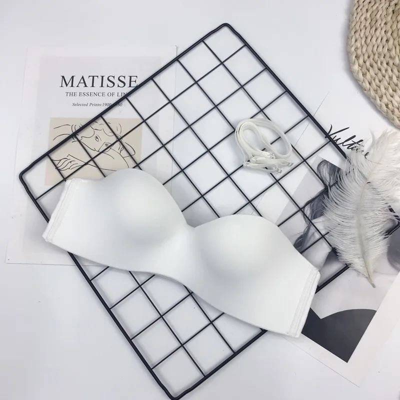 

Women Invisible Bra Strapless Bralette 1/2 Cup Women's Underwear Sexy Lingerie Female Seamless Party Wedding Bras