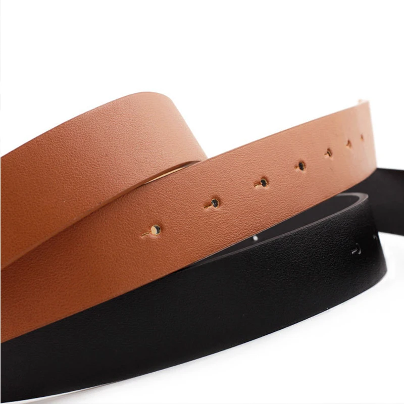 Женские ремни с двойной круглой пряжкой модные золотистые кожаные высокого