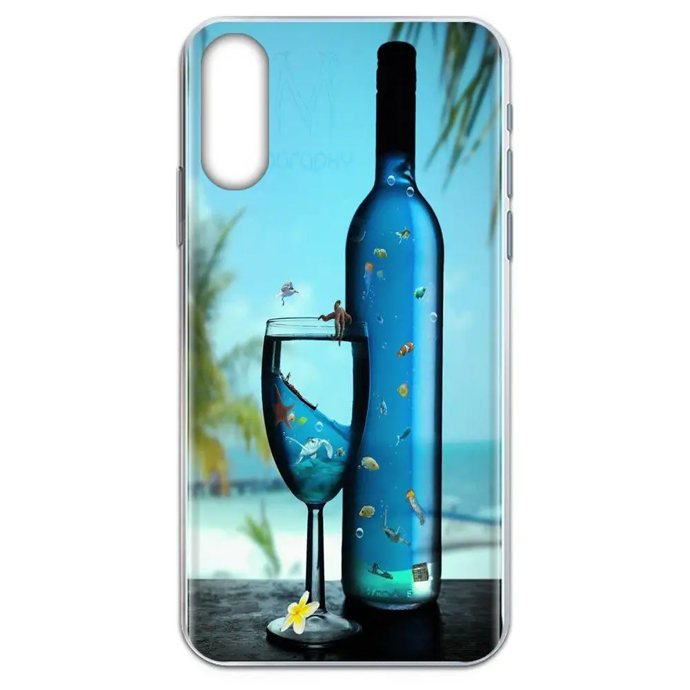 Для Huawei Honor Mate 7 7A 8 9 10 20 V8 V9 V10 V30 P40 G Lite Play Mini Pro P Smart Soft Pattern Pink Bubble Wine Glass Elegance|Бамперы| |