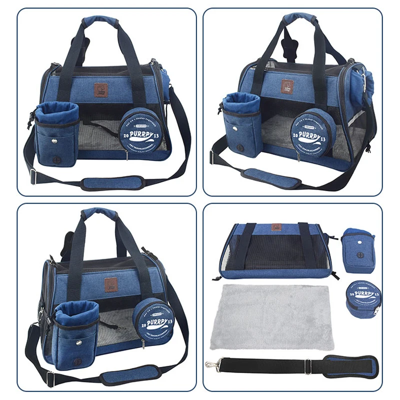 Переноска для кошки Портативный Складная переноска собак авиакомпании одобрил