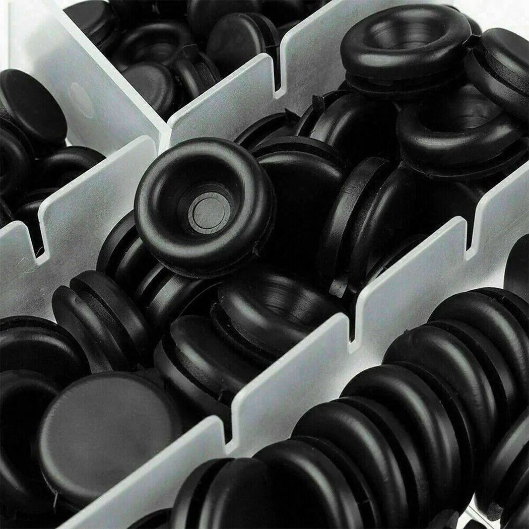 

Rubber Rubber Grommet Wiring Bung 200PCS Assorted Size Assortment Kits
