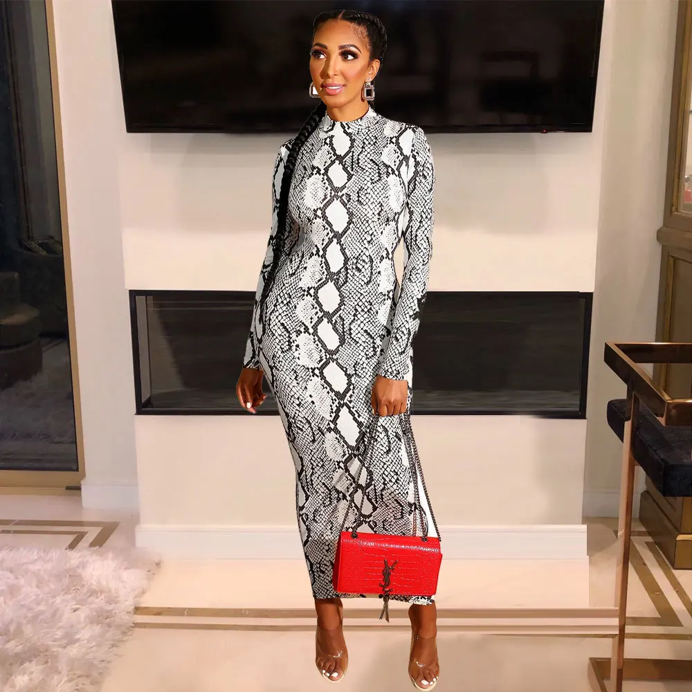 Женское вечернее платье на молнии Adogirl повседневное облегающее длинное со