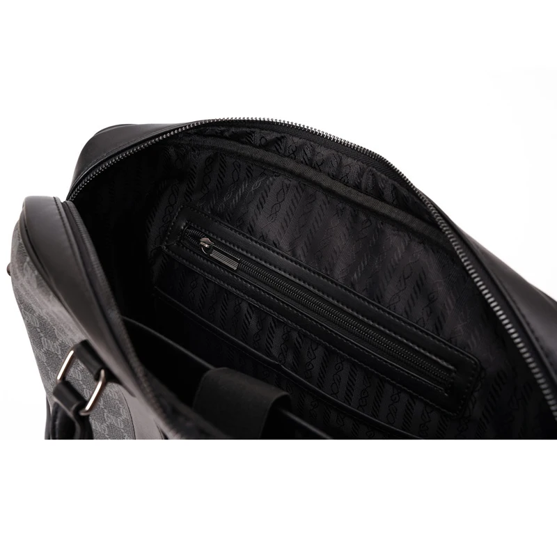 

Brand Designer Men's Shoulder Bag for Documents A4 Briefcase Laptop Handbags Leather Large Handle Tote Plaid Print Men Bag 2020