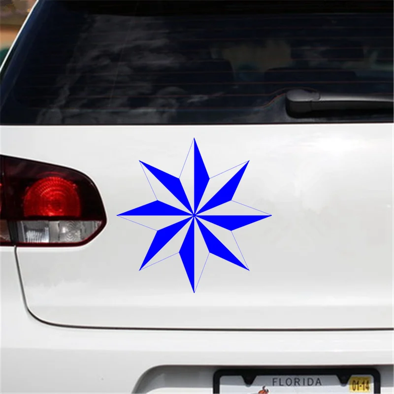 

Multi-pointed Star Car Sticker Accessories Car Styling Decal Vinyl Car Window Cover Scratches Waterproof PVC 15cmx15cm