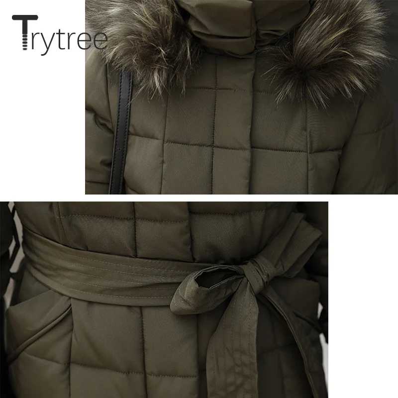 Trytree/зимнее женское повседневное флисовое пальто с капюшоном на молнии и