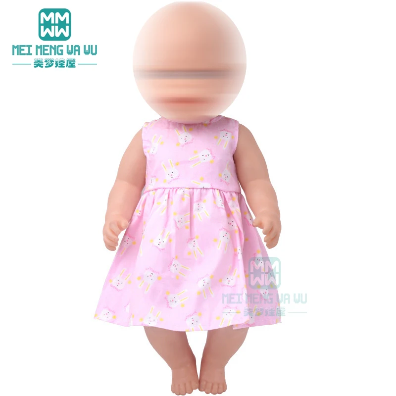 

Clothes for Dolls Fits 43CM Toy New Born Doll Accessories Fashion Bow-Knot Dress