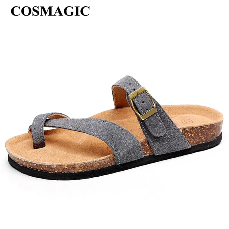 COSMAGIC 2021 Новая Летняя мужская пляжная Тапочки на корковой подошве повседневные
