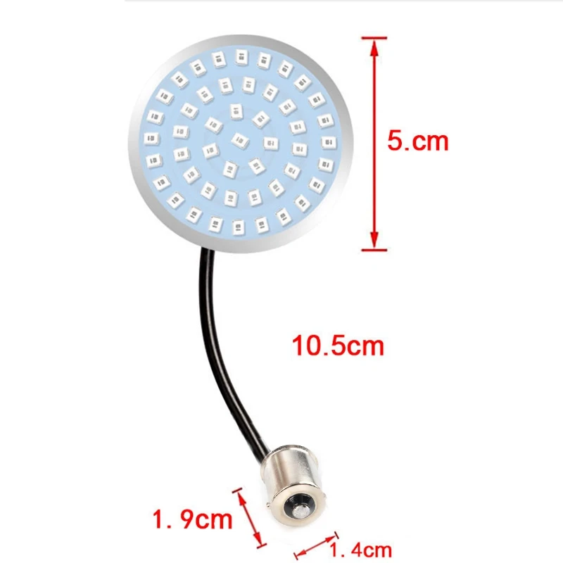 

for Motorcycle Softail Dyna Sportster Turn Signal LED Bulb 1156 Plug-in Port(Red Light)