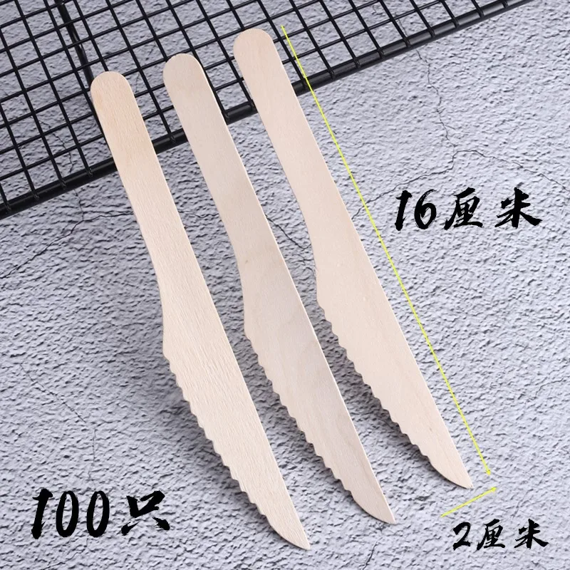 

Disposable Wooden Knife, Fork and Spoon Wooden Environmental Tableware Wooden Spoon Wood Knife Wodden Fork Ice Cream Scoop Degra
