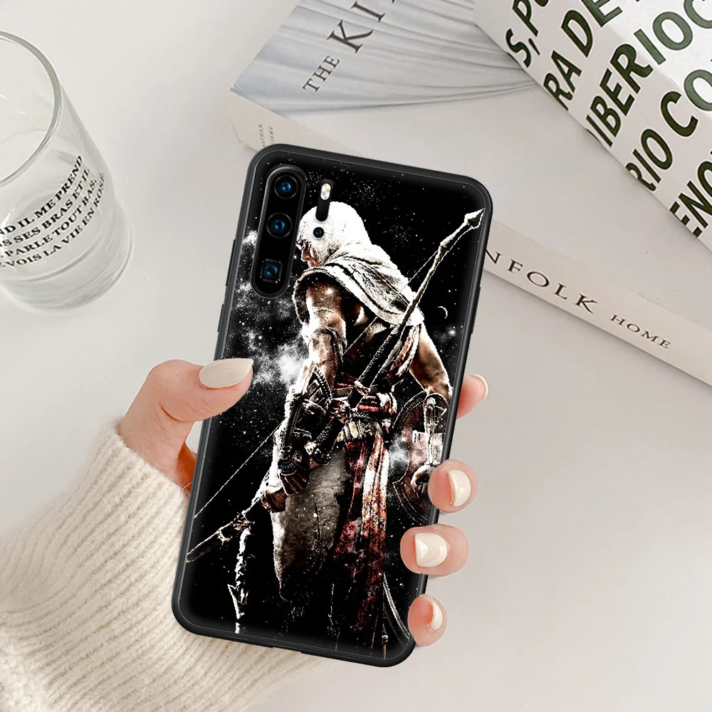 

Assassins Game Creeds Phone Case For Huawei P Mate Smart 10 20 30 40 Lite Z 2019 Pro black Bumper 3D Shell Tpu Back Fashion