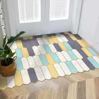 nordic ins fish scale geometry entrance hall carpet pvc wire loop mat ins door mat living room floor mat bathroom non slip rug