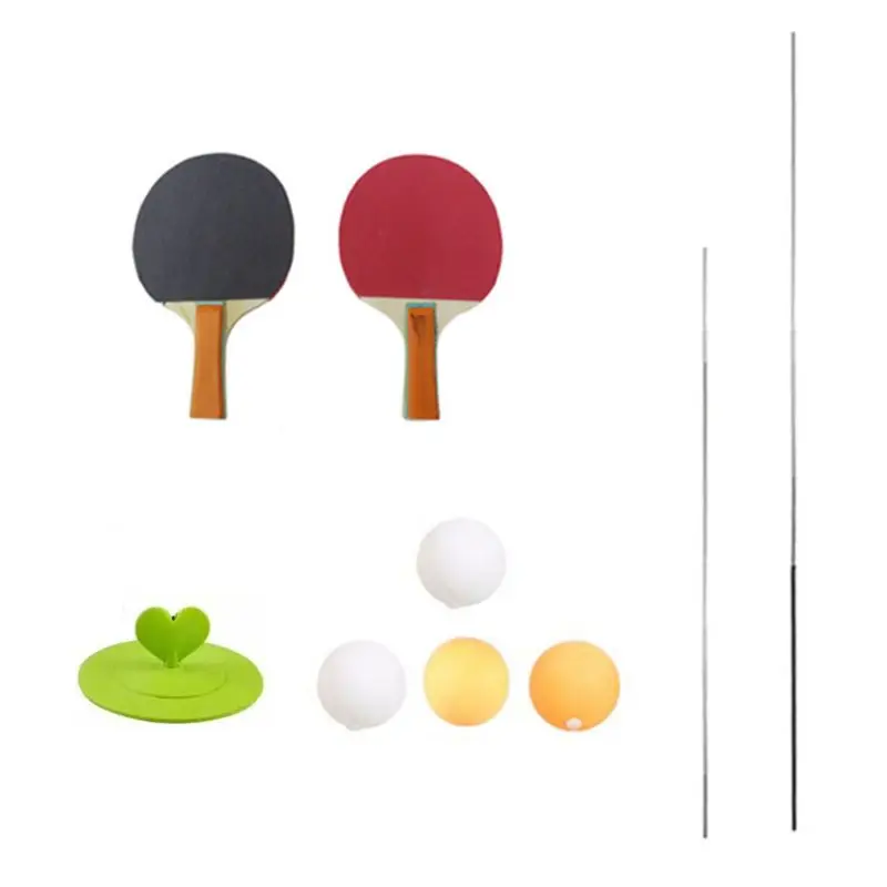 

Portable Kids Table Tennis Training Set Ping Pong Paddle Soft Shaft Practice Racket Toys for Children WXTD
