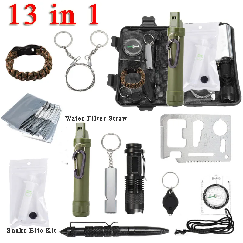 Набор для выживания на открытом воздухе кемпинга путешествий