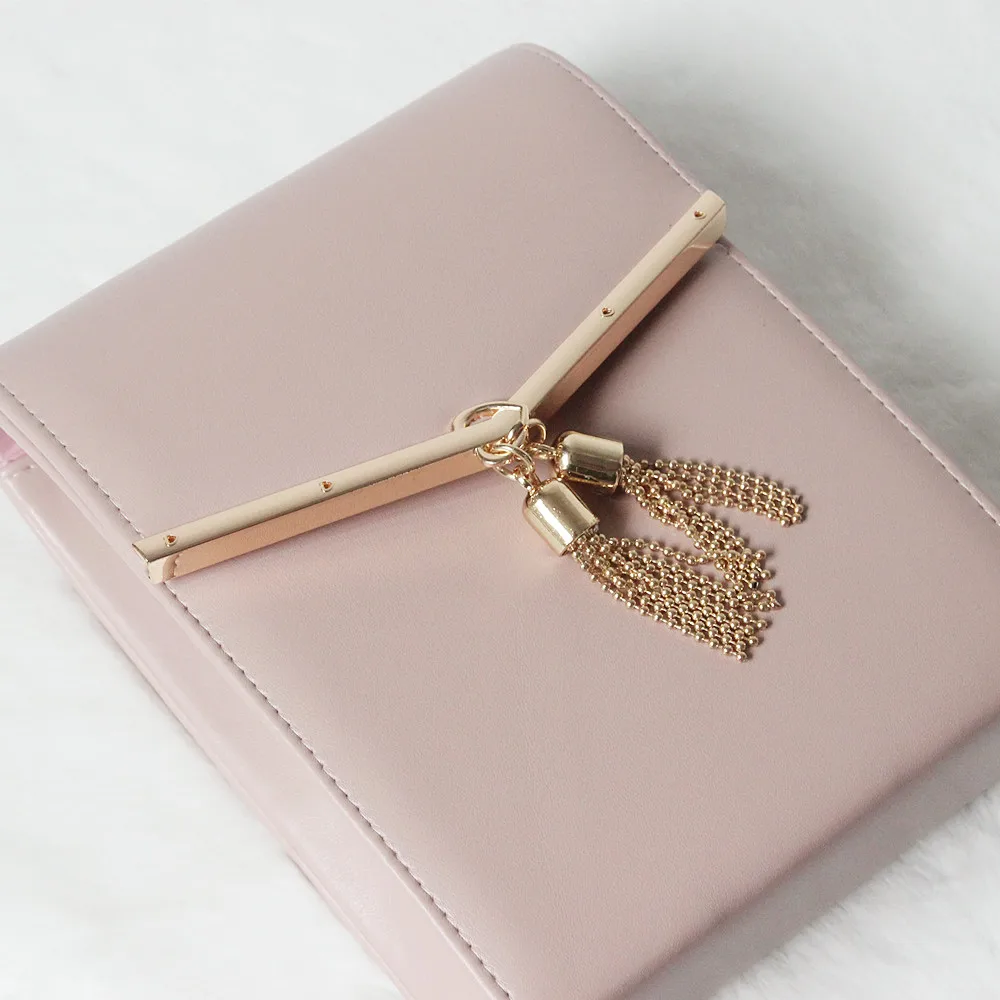 Женская сумка мессенджер из ПУ кожи с кисточкой|Клатчи| |