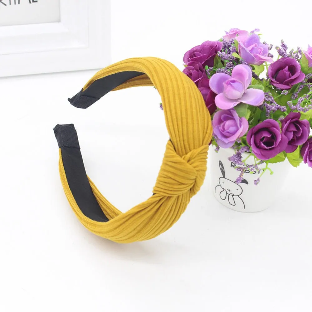 

Ladies hair accessories Women Fashion Headband Twist Hairband Bow Knot Cross Tie Headwrap Hair Band Hoop