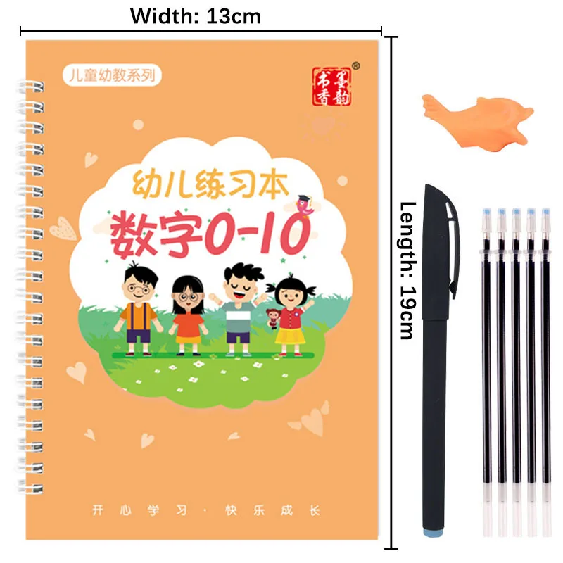 

Arabic Numerals Copybook Numbers 0-10 Baby Calligraphy Practice Copybook Math For Children Copywriting Early Childhood Education